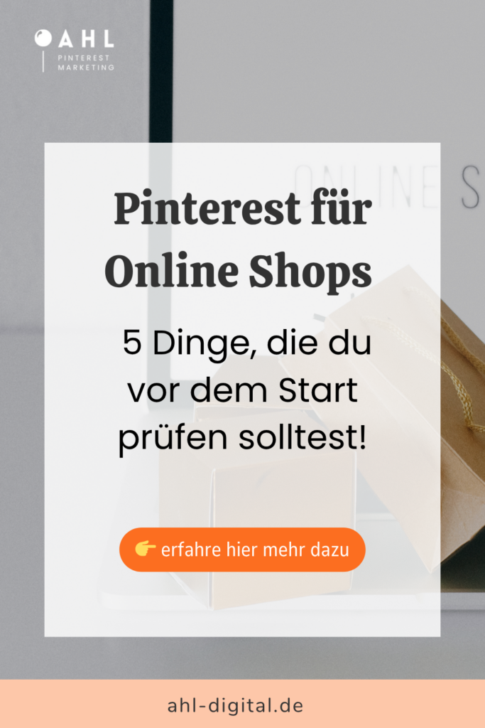 Pinterest für Online Shops